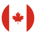 Canada Flag Round